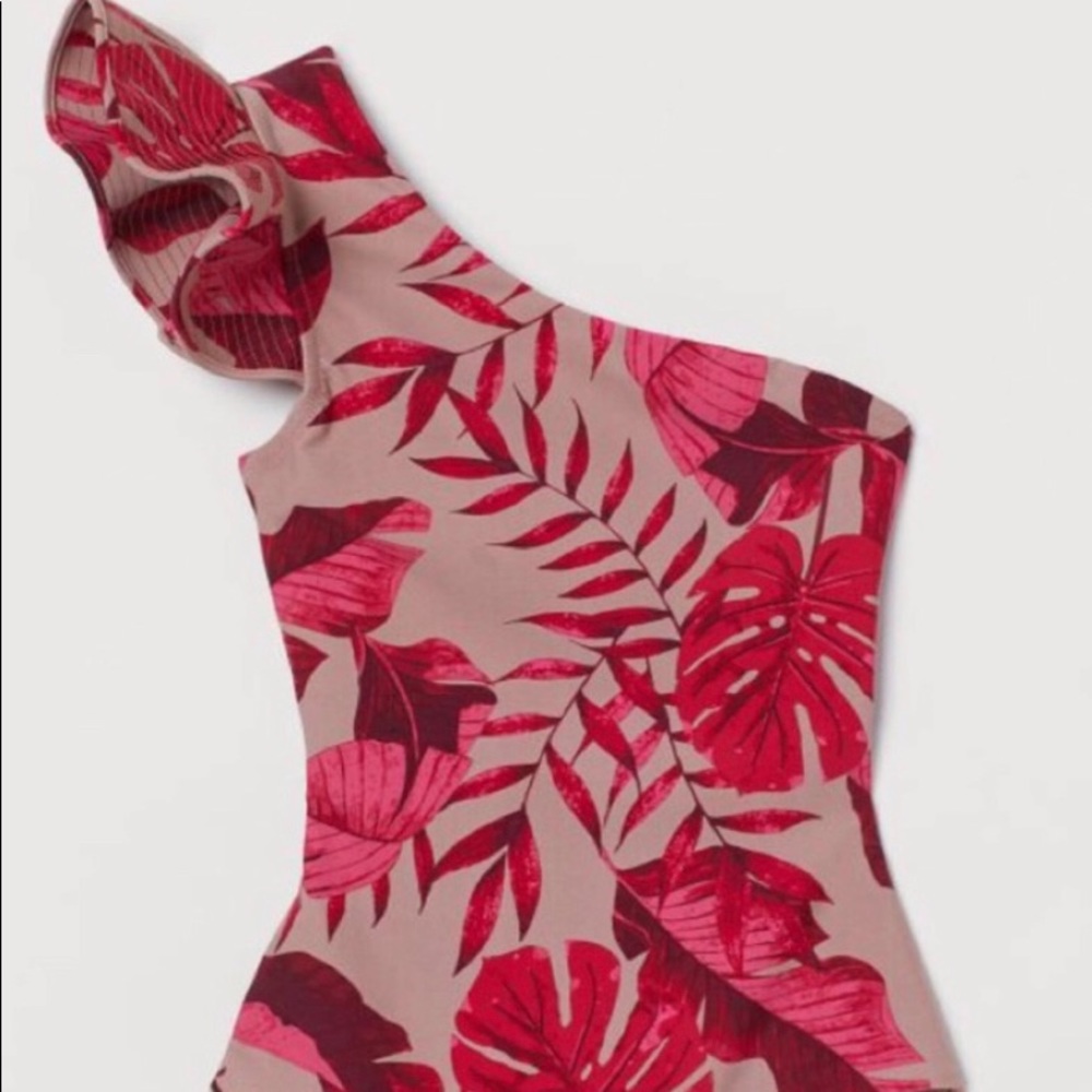 Johanna Ortiz X HM pink swimsuit